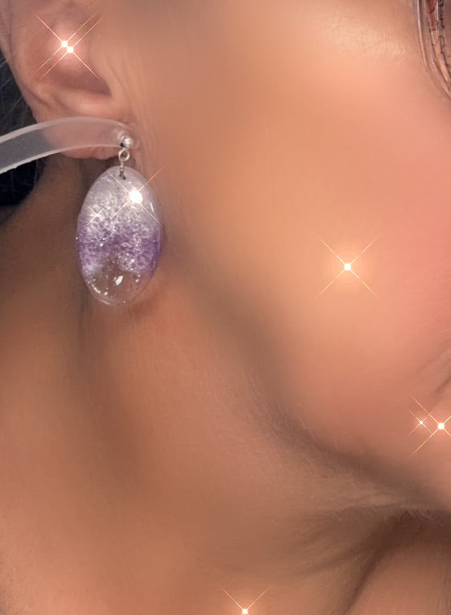Lilac earrings