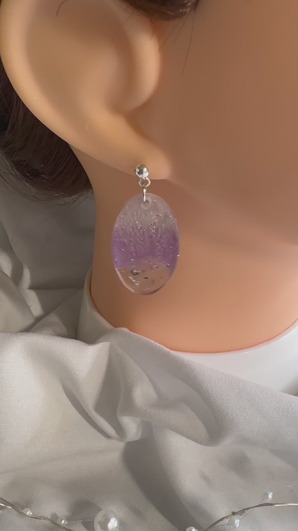 Lilac Necklace and Earrings